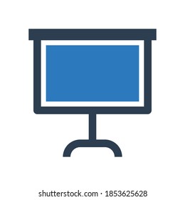 icono del panel de presentación - icono de pizarra electrónica	