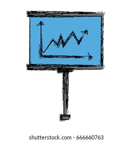 presentation board with market data and statistics marketing campaign business strategies
