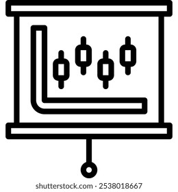 Piktogramm Vektorgrafik der Präsentationsplatte