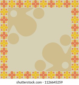 Presentation board with sweet colorful borders