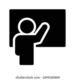 Vektorillustration-Symbol für die Präsentationsfläche 