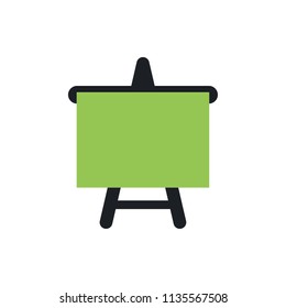 presentation board vector icon