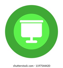 presentation board vector icon