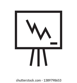 presentation board vector symbol sign, eps 10, color can be changed