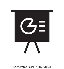 presentation board vector symbol sign, eps 10, color can be changed