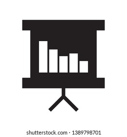 presentation board vector symbol sign, eps 10, color can be changed