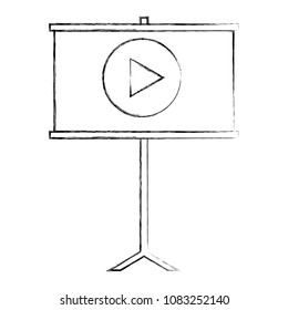 presentation board with video player