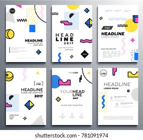 Presentation booklet cover - vector template a4 pages