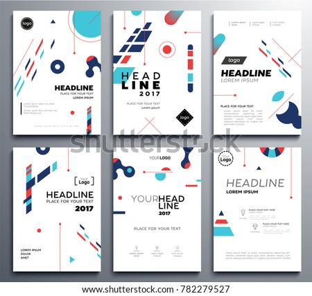 presentation booklet cover vector template a 4 stock vector royalty