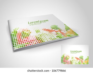 Presentation of brochure cover design template., vector illustration.