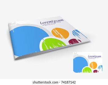 Presentation of brochure cover design template., vector illustartion.