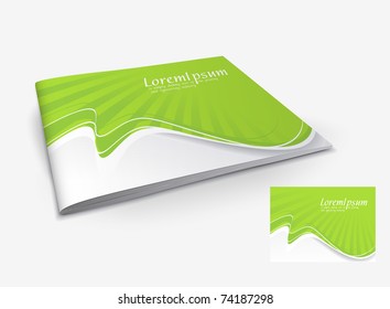 Presentation of brochure cover design template., vector illustartion.