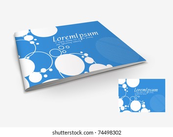 Presentation of brochure cover design template., vector illustration.