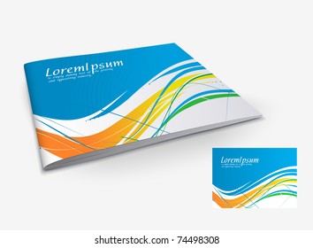 Presentation of brochure cover design template., vector illustartion.