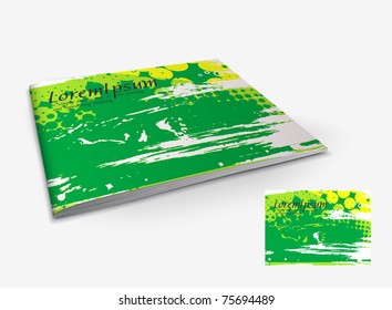 Presentation of brochure cover design template., vector illustration.