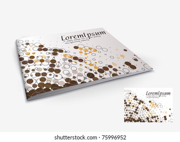 Presentation of brochure cover design template., vector illustration.