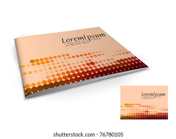 Presentation of brochure cover design template., vector illustartion.