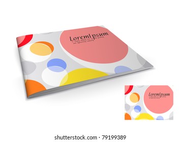 Presentation of brochure cover design template., vector illustartion.