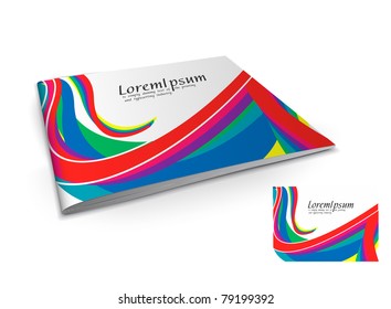 Presentation of brochure cover design template., vector illustartion.