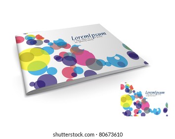Presentation of brochure cover design template., vector illustration.