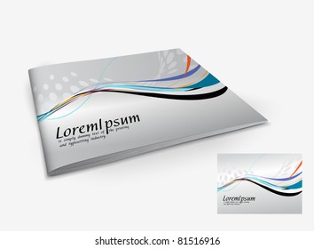 Presentation of brochure cover design template., vector illustartion.