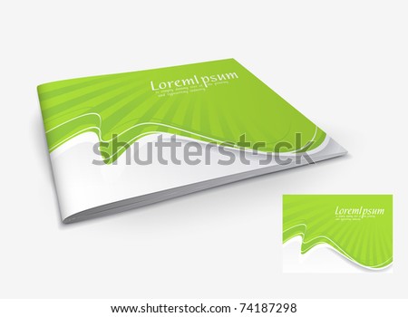Presentation of brochure cover design template., vector illustartion.