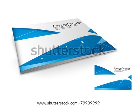 Presentation of brochure cover design template., vector illustartion.
