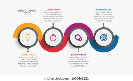 Presentation business abstract background infographic template