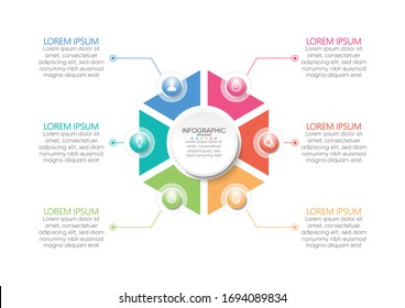 Presentation business abstract background infographic template