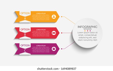 Presentation business abstract background infographic template