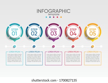 Presentation business abstract background infographic template

