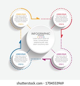 Plantilla informativa sobre el fondo abstracto de la empresa de presentación
