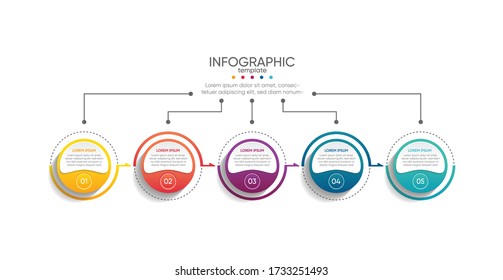 Presentation business abstract background infographic template