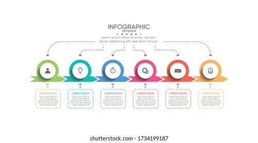 Presentation business abstract background infographic template
