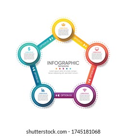 Presentation business abstract background infographic template
