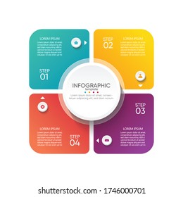 Plantilla de información de fondo abstracto de la empresa de presentación