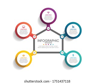 Presentation business abstract background infographic template
