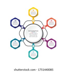 Presentation business abstract background infographic template