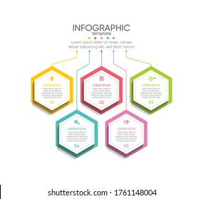 Presentation business abstract background infographic template
