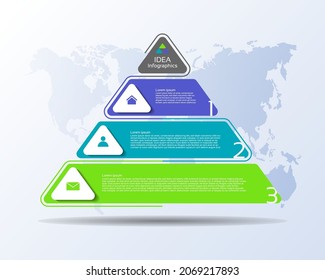 Presentation business abstract background infographic template with 3 step