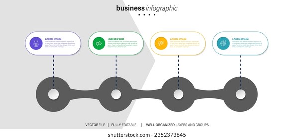 Presentation business abstract background infographic template
