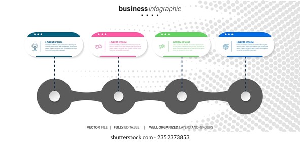 Presentation business abstract background infographic template
