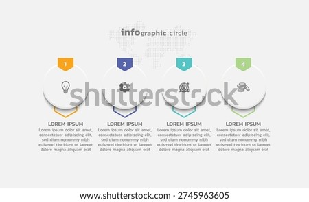 Presentation business abstract background infographic template colorful