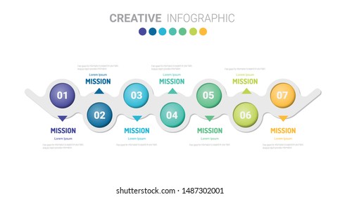 Presentation business can be used for Business concept with 7 options, steps or processes. 