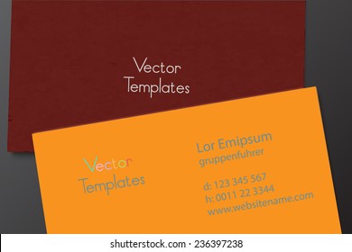 presentation of business cardboard cards vector design template