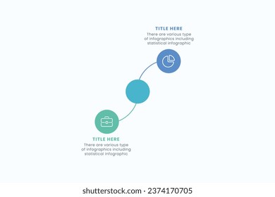 Presentation Business Circle Infographic Template With Two Step Elements Vector Illustration