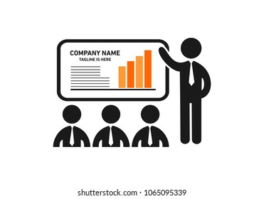 Presentation business concept logo