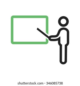 Presentation, business, conference icon vector image. Can also be used for business management. Suitable for use on web apps, mobile apps and print media.