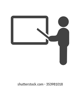 Presentation, business, conference icon vector image. Can also be used for business management. Suitable for use on web apps, mobile apps and print media.