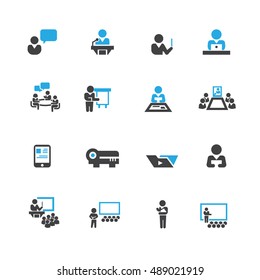 Presentation and Business icons,Vector